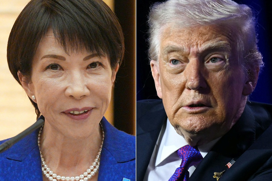 Japanese Prime Minister Sanae Takaichi (l.) is due to meet with President Donald Trump at the White House this week.