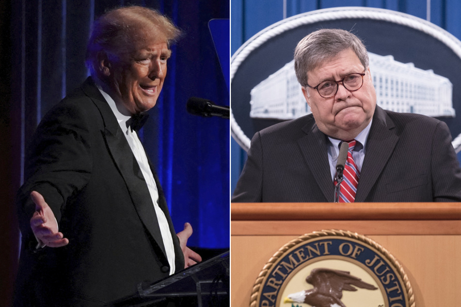 Trump risks breaking gag order with attack on "coward" Bill Barr