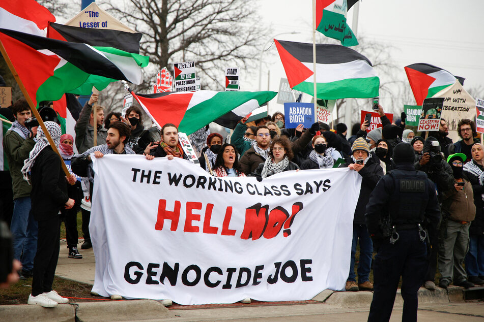 Biden has faced protests and warnings that large swathes of his base would not vote for him in the 2024 presidential election.