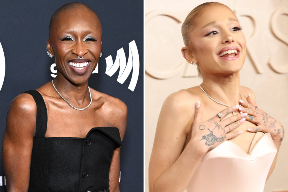 Ariana Grande (r.) and Cynthia Erivo are set to perform in NBC's live Wicked musical special later this year!