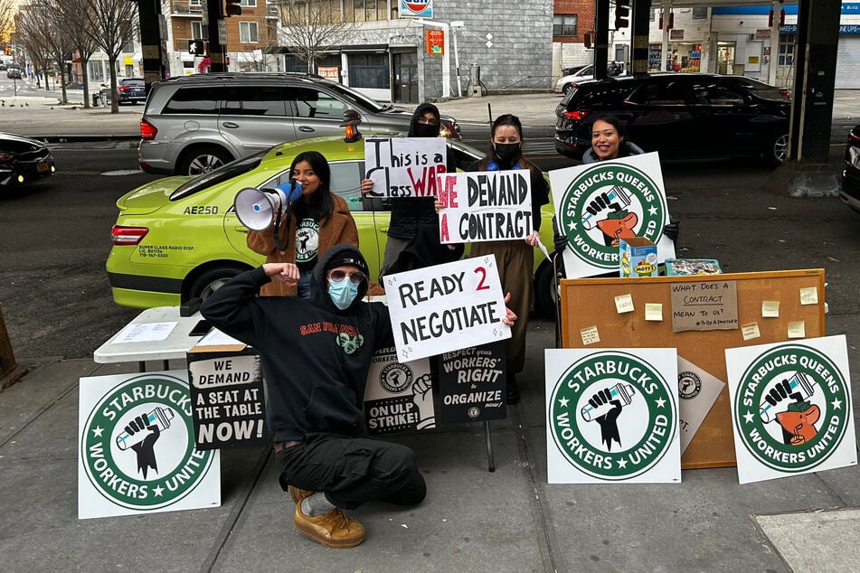 Starbucks workers launch nationwide strike as shareholders prepare to vote on workers' rights