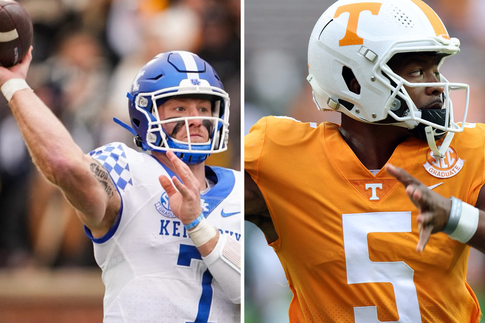 Quarterbacks Will Levis (l) and Hendon Hooker (r) finally found NFL homes in the Tennessee Titans and the Detroit Lions.