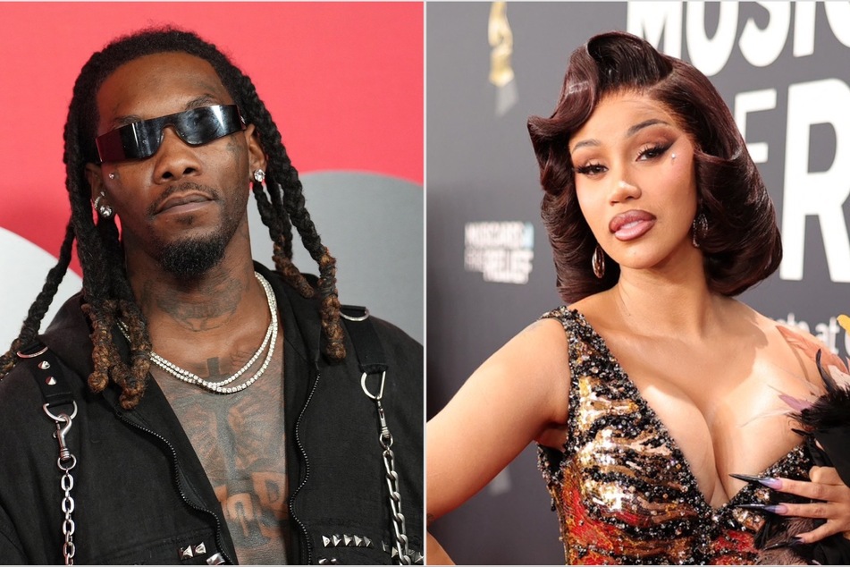 Cardi B (r.) revealed that her ex, Offset, has been harassing her and making her personal life miserable.