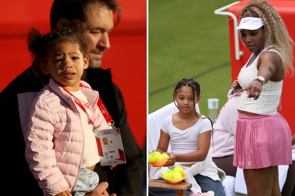 Serena Williams (r.) said she returned to tennis in order to allow her children to see her play.