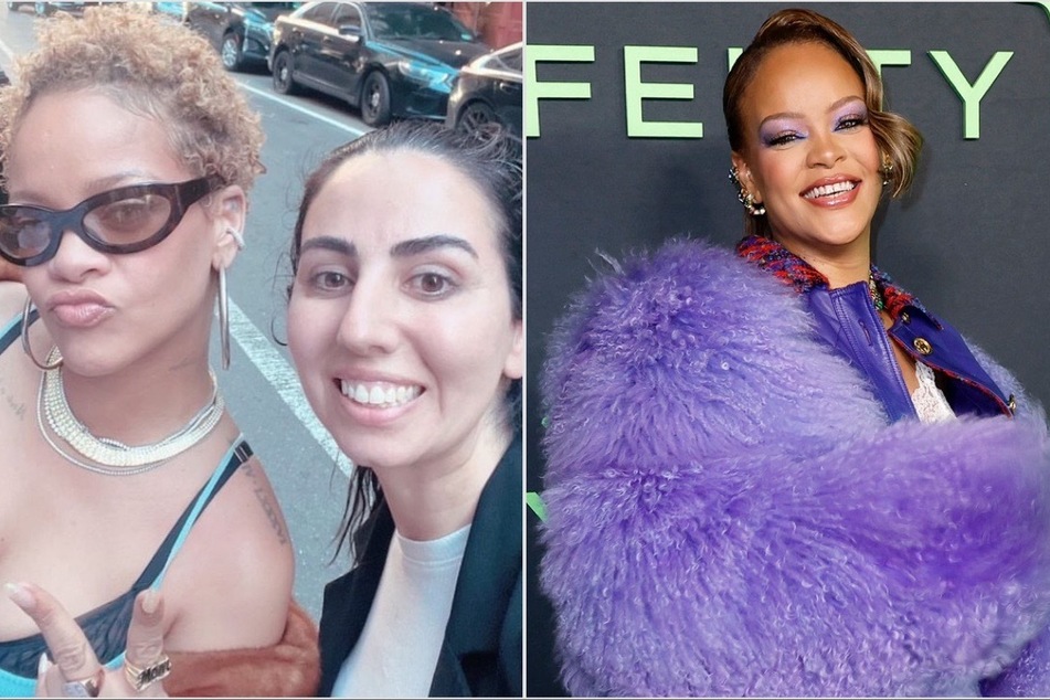 Rihanna flaunts natural curls ahead of Fenty Hair launch