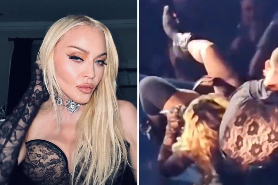Madonna suffered an on-stage blunder at her Celebration World Tour performance over the weekend.