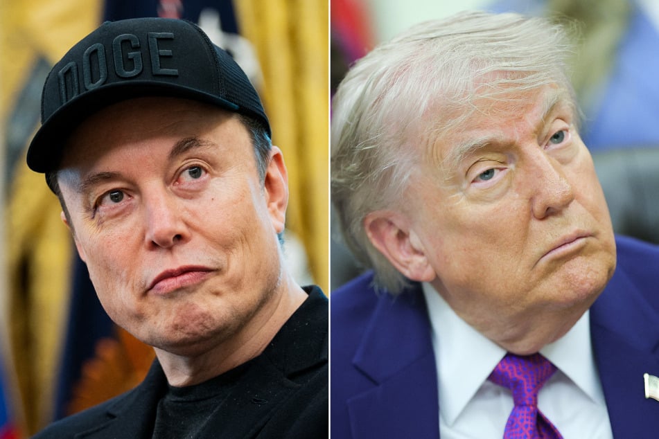 Tesla's Elon Musk (l.) will be among several top executives joining President Donald Trump on his visit to China next week.