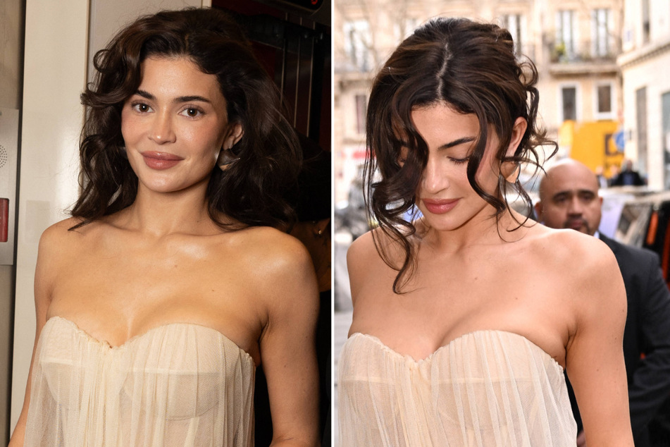 Kylie Jenner rocks ethereal style and twins with Stormi at Paris Fashion Week