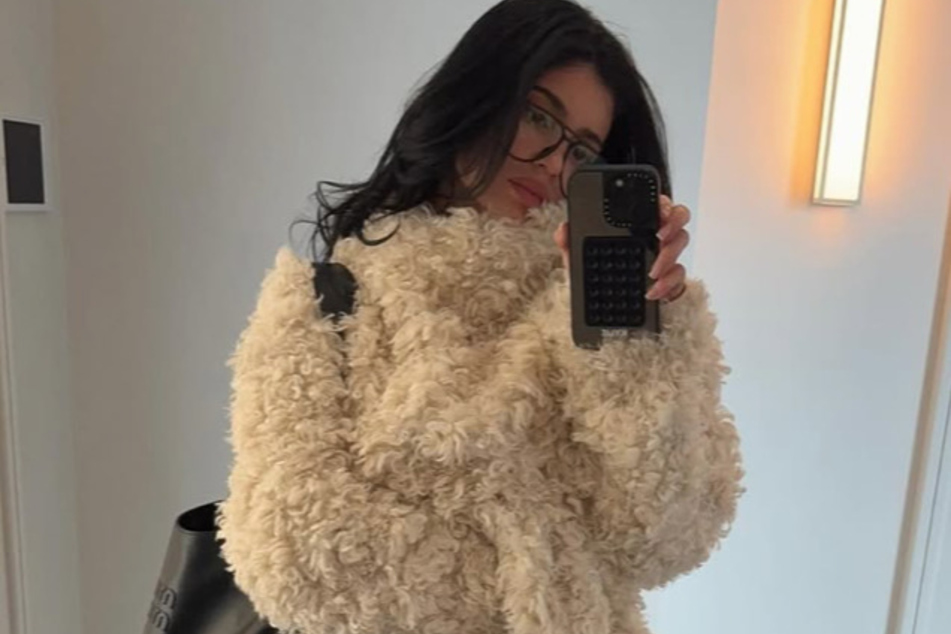 Kylie Jenner looked winter-ready in her latest collection from Khy.