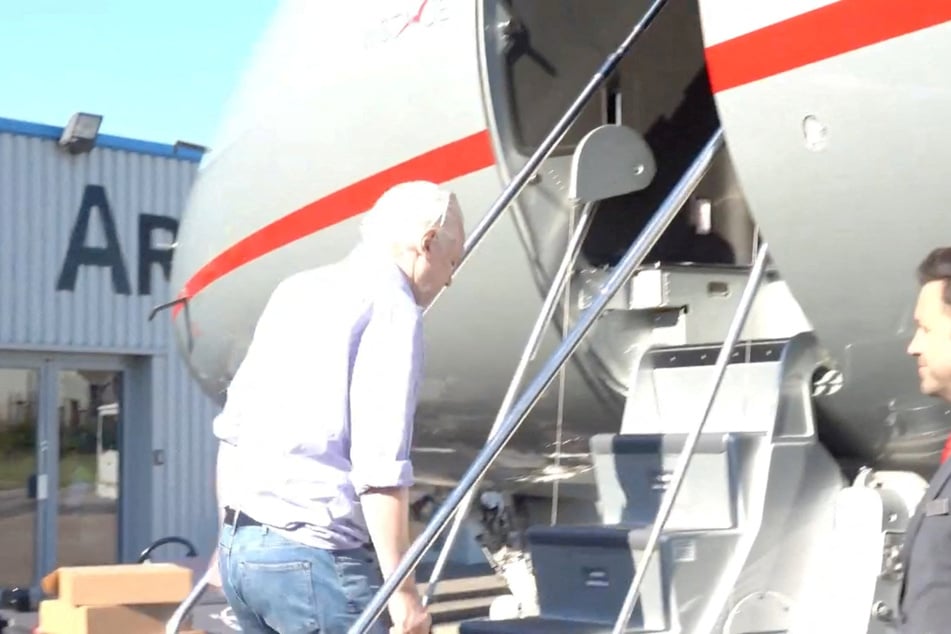 Assange will fly to the US territory of the Northern Mariana Islands, where he will appear in court on Wednesday.