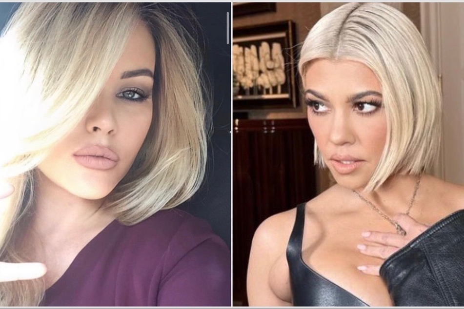Kourtney Kardashian (r) seemingly responded to Shanna Moakler's ongoing shade.