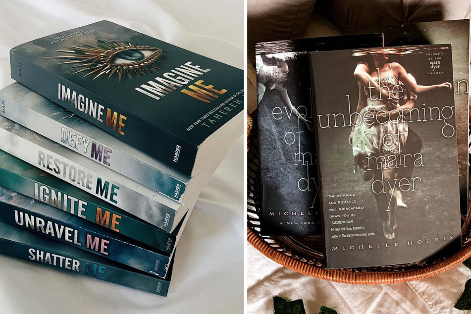 Shatter Me and The Unbecoming of Mara Dyer are both YA paranormal series.