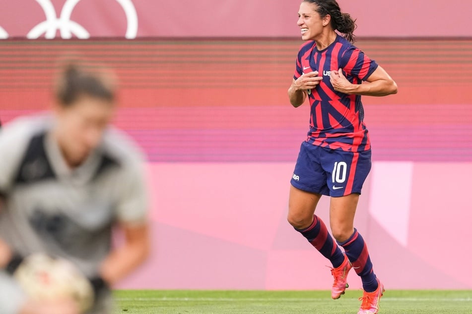Lloyd scored two goals in her final Olympic match, a bronze medal win over Australia at the 2020 Tokyo Games.