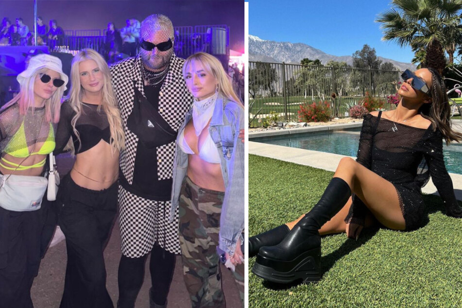Vanderpump Rules castmembers Ariana Madix (l.) and Scheana Shay showed off their Coachella 2023 looks on Instagram.