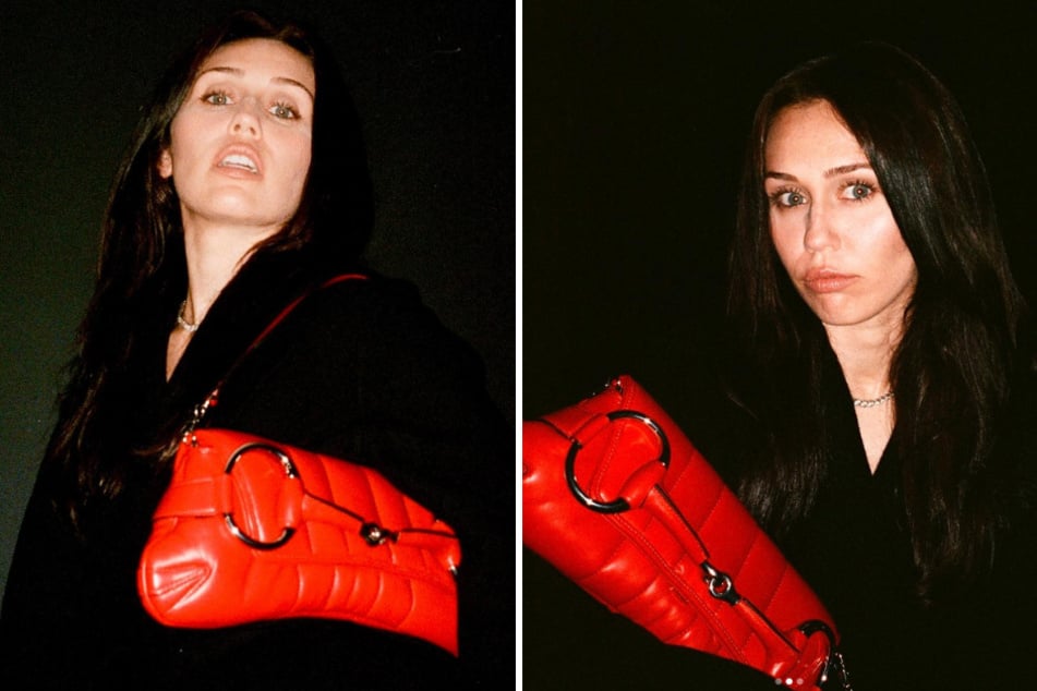 Miley Cyrus dropped a bombshell photo carousel on Sunday debuting her newest brunette hairstyle!