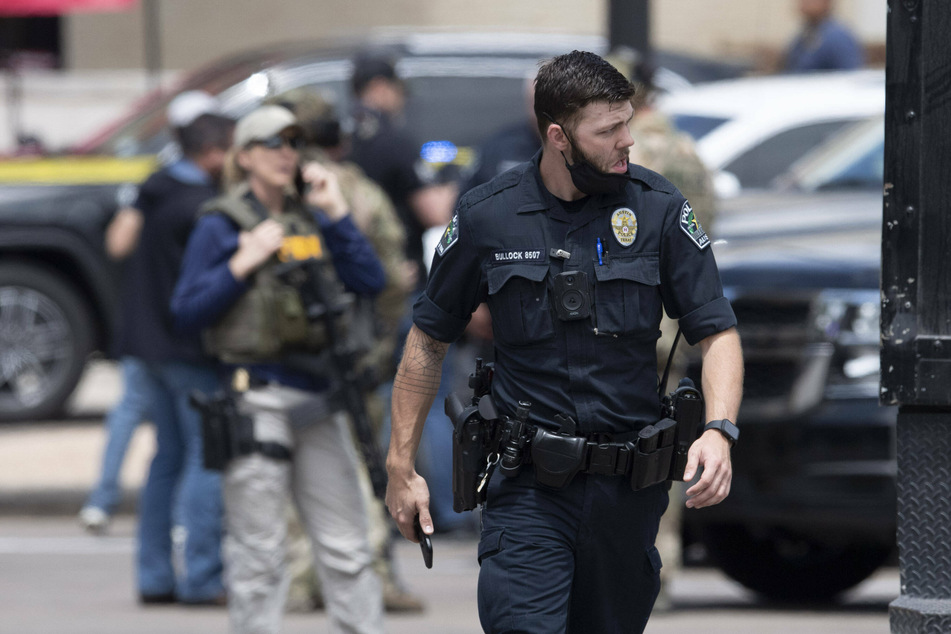Law enforcement officers are currently searching for the suspect who escaped after the fatal shooting of three people in Austin.