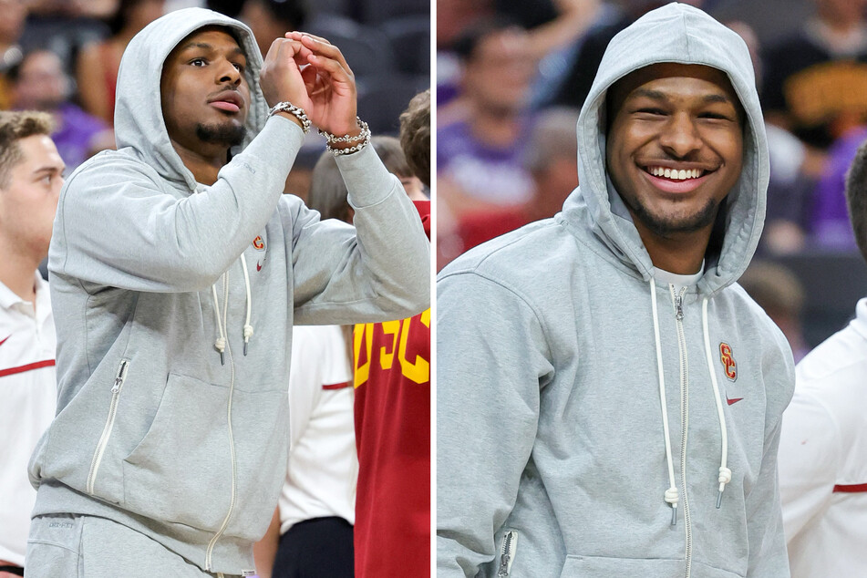 Bronny James hit the court in style, warming up alongside his No. 16 USC teammates for the first time this season sparking the potential for a comeback soon.