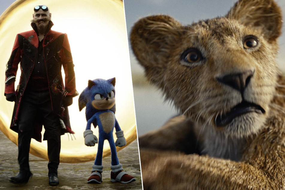 Sonic the Hedgehog 3 (l.) and Mufasa: The Lion King were the highest grossing films in North American box offices over the holiday weekend.