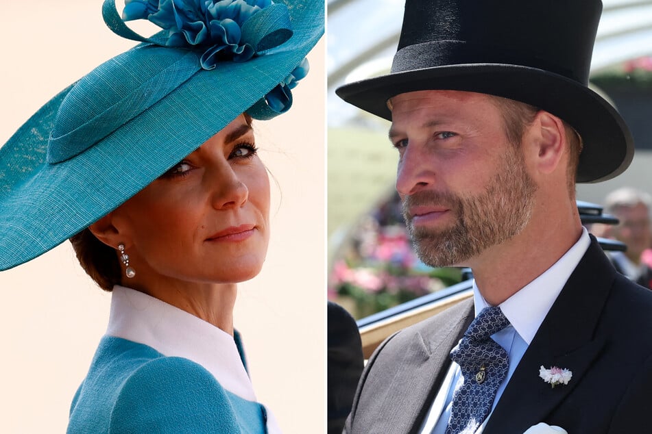 Kate Middleton (l.), who is recovering from cancer, skipped out on the skipped the Royal Ascot race that her husband, Prince William, attended on Wednesday.
