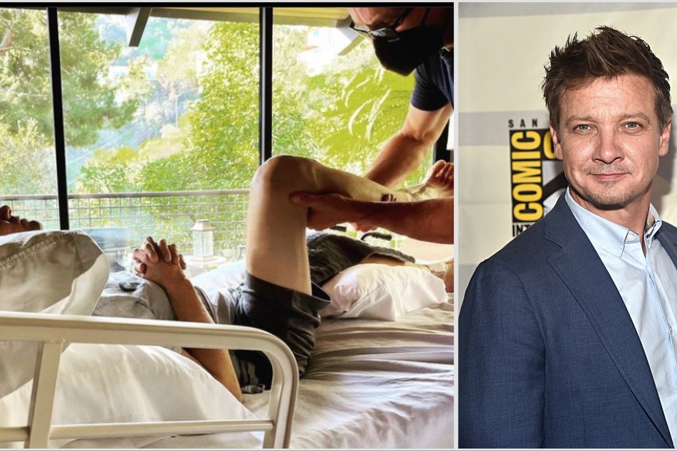 Jeremy Renner says his 30-plus broken bones will "mend" and "grow stronger" as he continues his recovery following his New Year's Day snowplow accident.