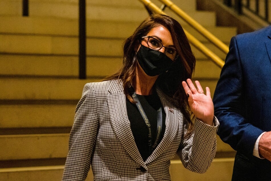 Congresswoman Lauren Boebert arriving at the US Capitol in Washington DC on November 13, 2020.