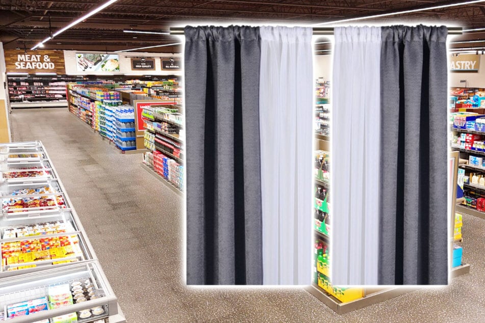 Your bedroom gets a real showstopper with these Aldi curtains