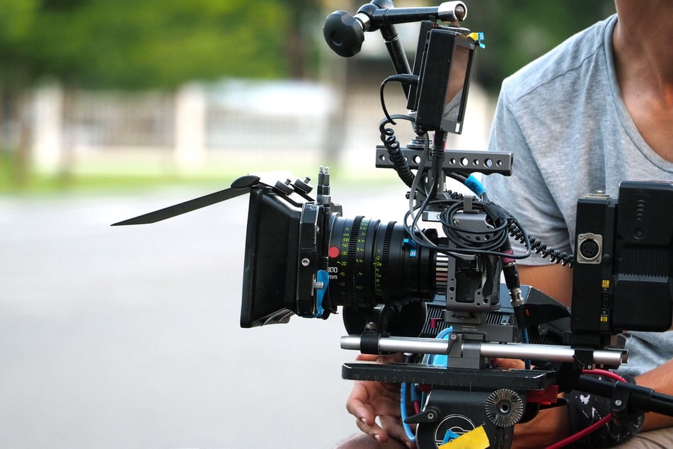 The armed robbers tried to steal the TV crew's camera and equipment (stock image).