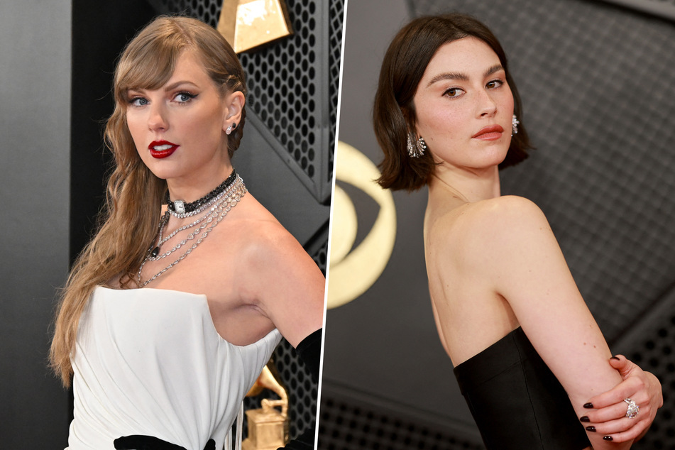 Taylor Swift (l.) will be featured on Gracie Abram's new album, The Secret of Us, out June 21.