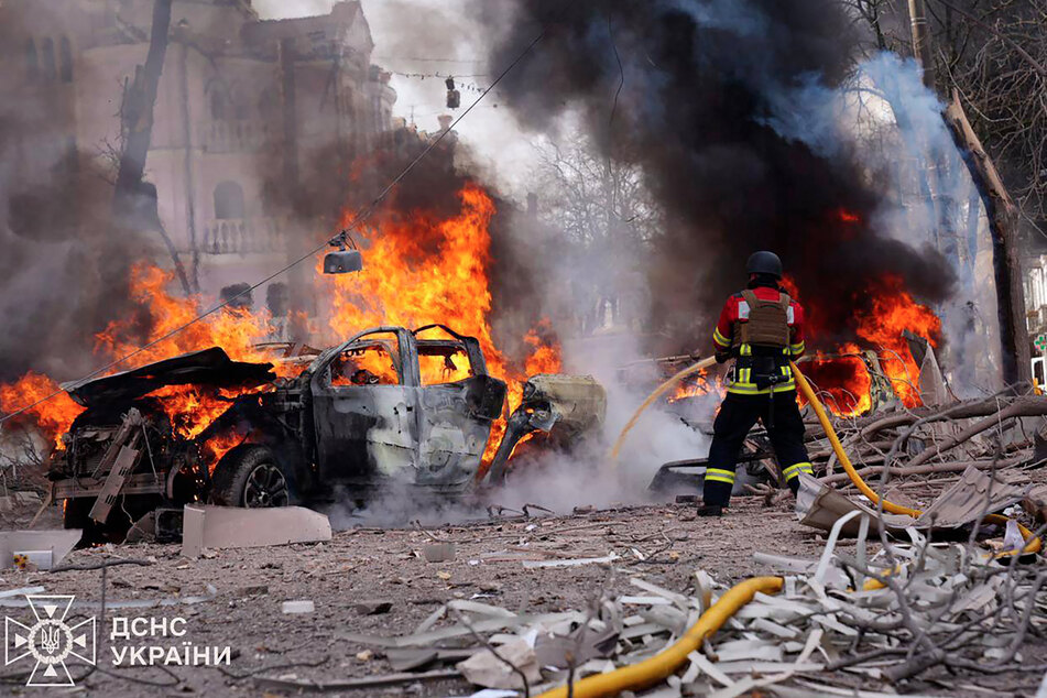 Top US officials on Sunday condemned a Russian missile strike in the center of Ukraine's city of Sumy, which killed and wounded dozens of people.