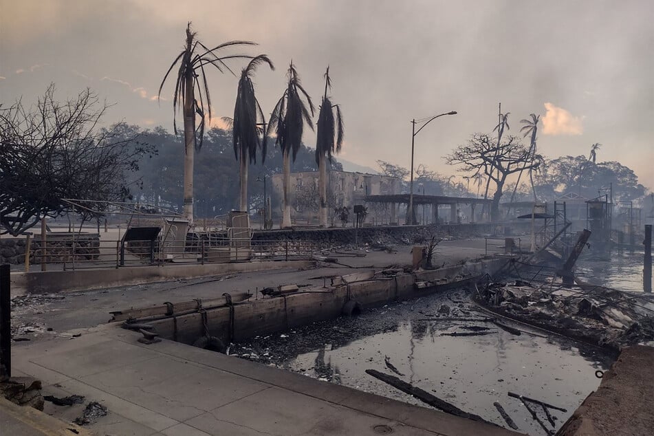 The tourist town of Lahaina has been almost completely "destroyed," according to Hawaii Governor Josh Green.