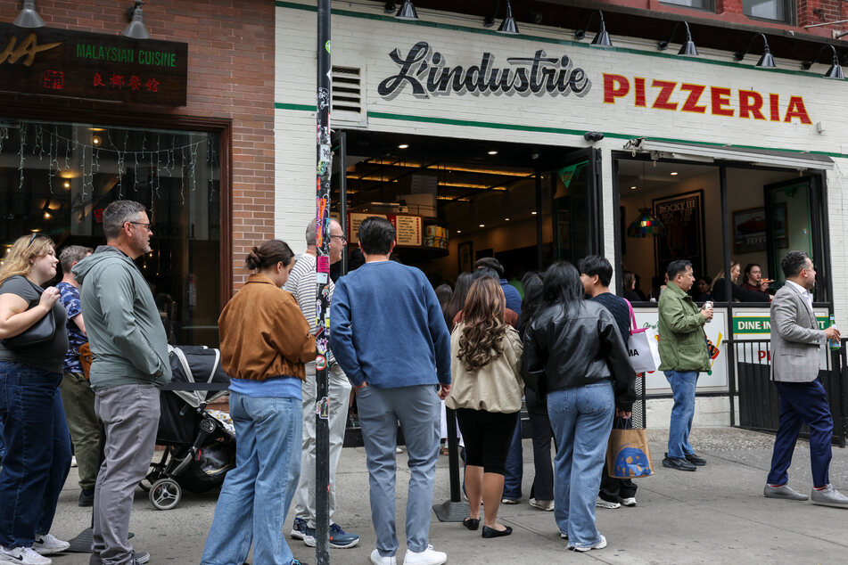 In New York City, waiting in line becomes a viral social scene