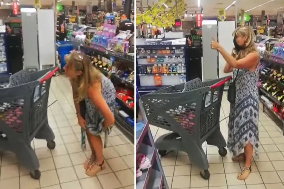 Pandemic panties: woman takes extreme measures after being caught shopping without a mask
