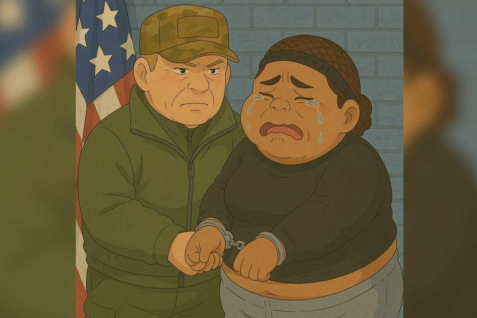 On Thursday, the White House took part in the trend by posting on X a Studio Ghibli-style image of a weeping alleged felon being handcuffed by a US immigration officer before her deportation.