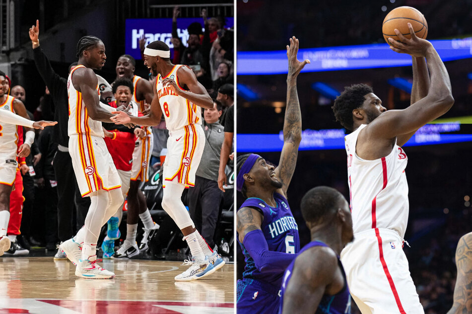 NBA roundup: Embiid puts up huge numbers against Hornets, Hawks beat the buzzer and the Suns