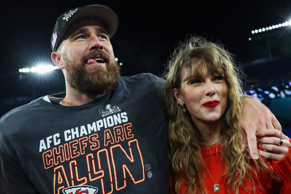 Travis Kelce (l.) hinted that he may make another on-stage appearance at The Eras Tour!