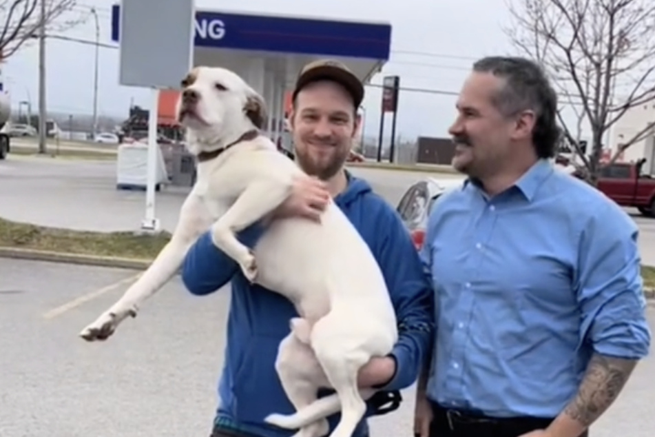 Leon was returned to his original family, but Patrice is still able to get updates on the dog's life now.