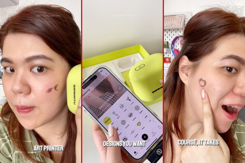 TikToker Liana showed off a cool and innovative new tattooing device.