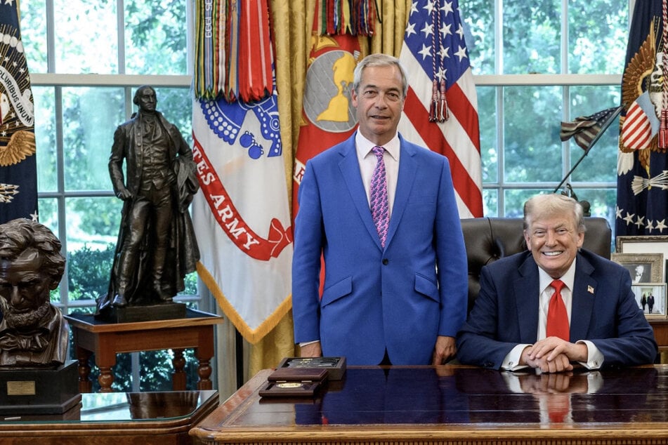 Far-right UK politician Nigel Farage posts pic with Trump after humiliation at House hearing
