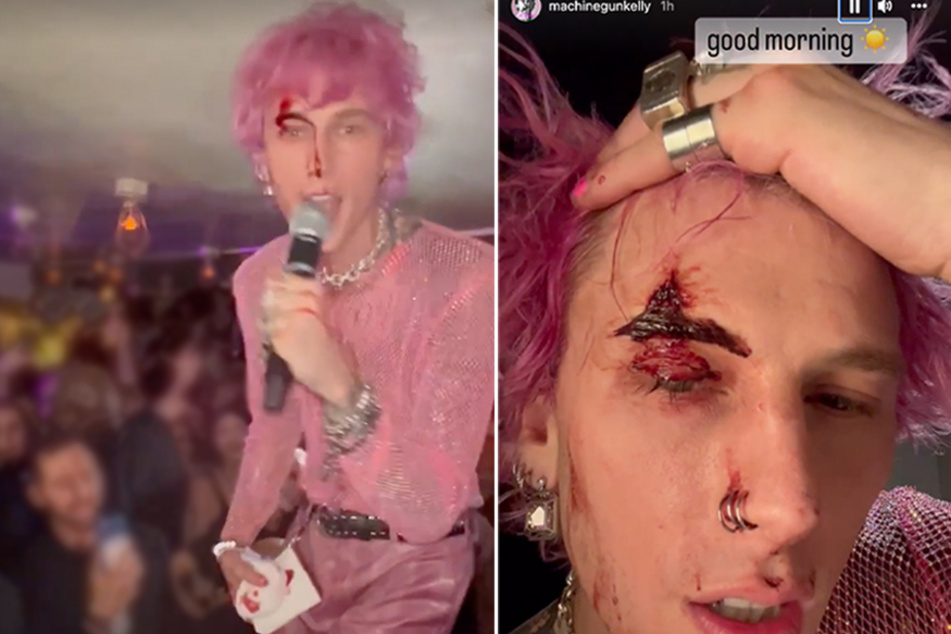 Machine Gun Kelly becomes his own Bloody Valentine at post-show party