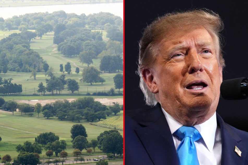 President Donald Trump on Sunday unveiled his plans for overhauling the historic East Potomac Golf Link.