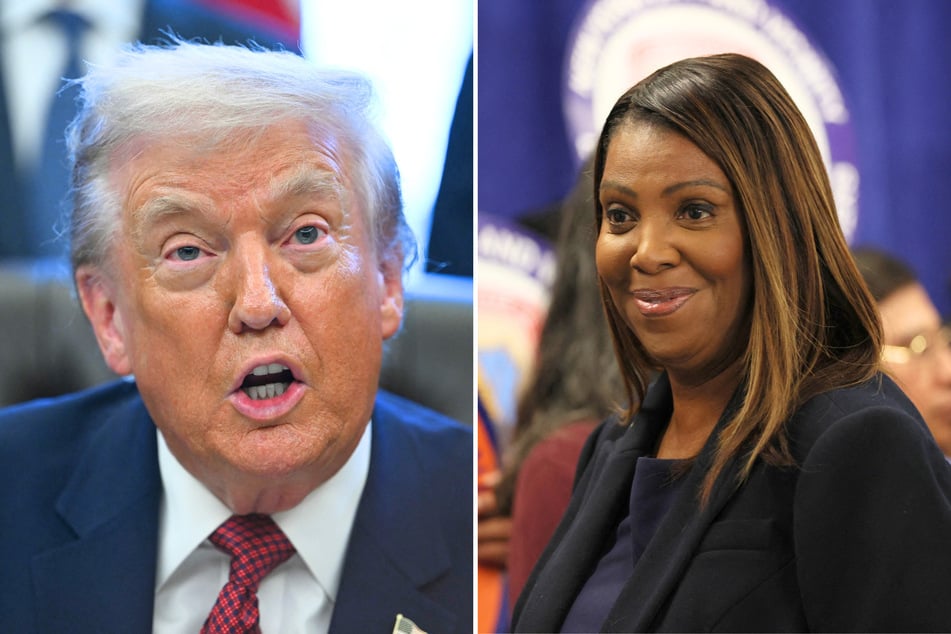 A judge ruled on Thursday to disqualify the judge appointed by President Donald Trump (l) to investigate New York Attorney General Letitia James (r).