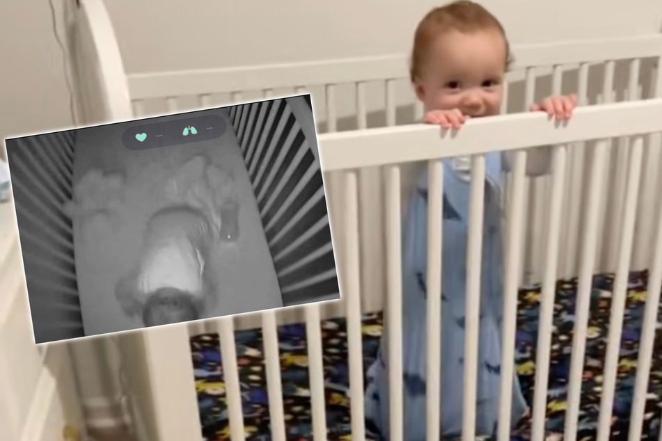 This baby has been shifting his crib with the repeated bopping of his head.