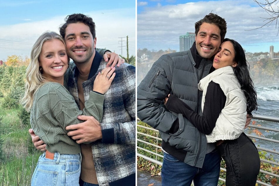 Joey Graziadei received the family stamp of approval for both Daisy (l.) and Maria (r.) during Monday's hometowns.