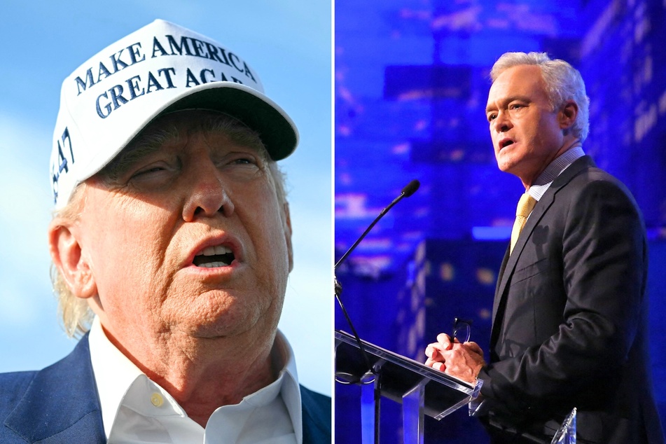 Reporter Scott Pelley (r.) recently gave a speech warning that President Donald Trump has been aggressively attacking journalism and free speech in America.