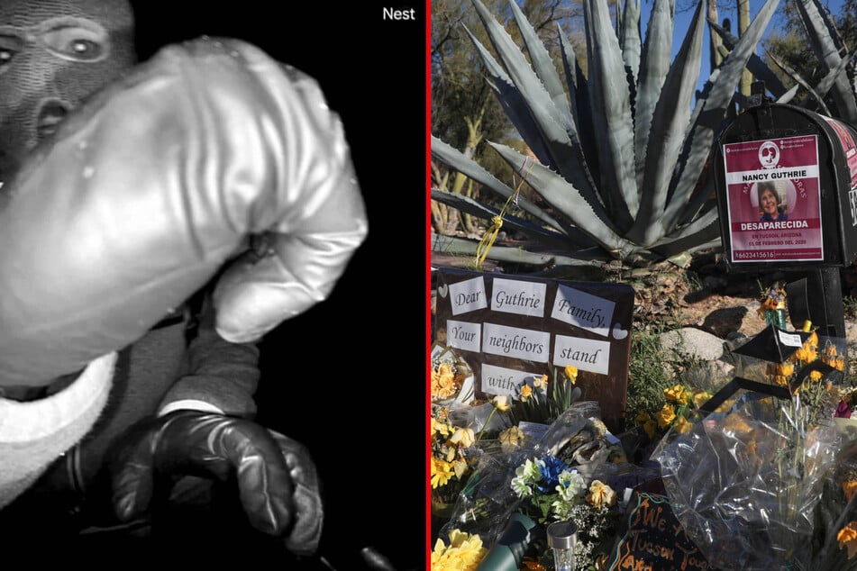 Nancy Guthrie went missing from her Arizona home Feb. 1, 2026, and the case remains ongoing. Security footage from her Nest security camera (l.) shows someone at her door around the time of her disappearance.