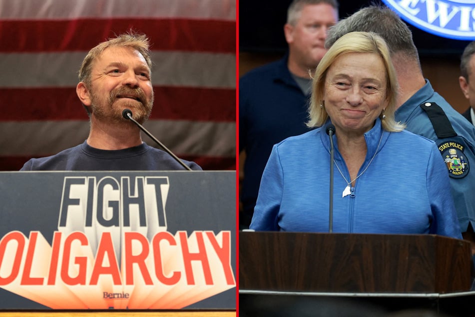 Maine Governor Janet Mills (r.) pointed out she's "still on the ballot" amid Graham Platner's damaging sexting revelations.