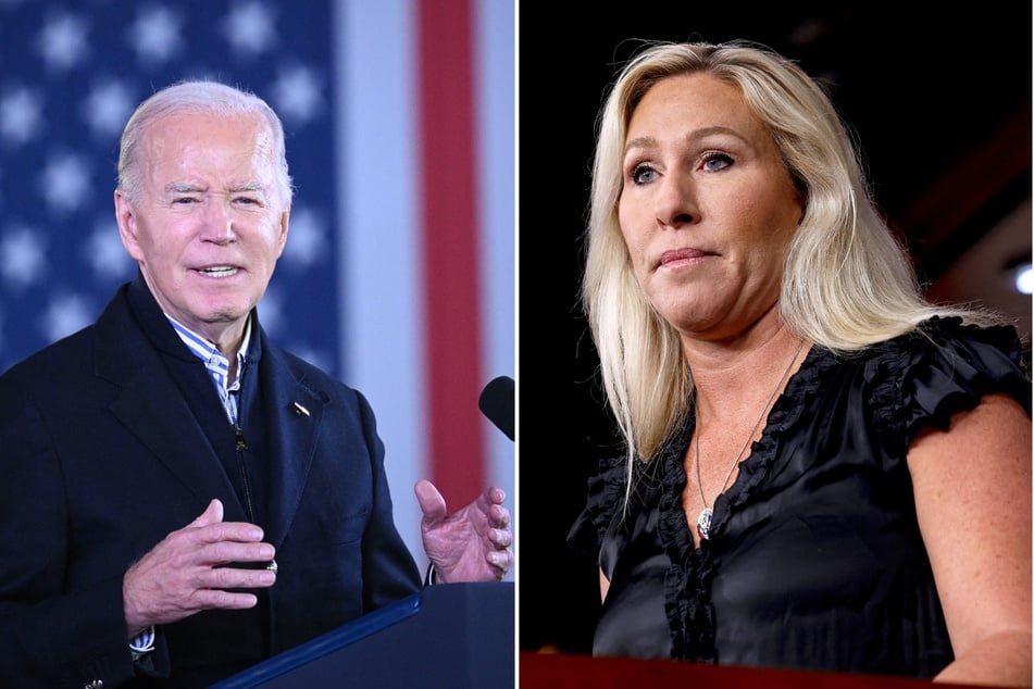 Congresswoman Marjorie Taylor Greene is calling for President Joe Biden and others to be tried for treason over the mishandling of the border.