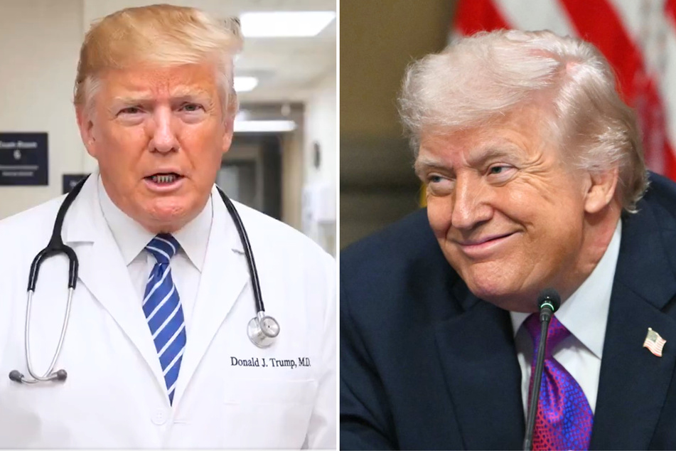Trump shares bizarre AI video of himself as a doctor treating celebrities with "Trump Derangement Syndrome"