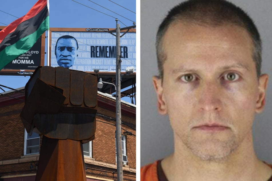 Derek Chauvin (r.) changed his plea to guilty in violating George Floyd's (pictured l.) civil rights during his murder.