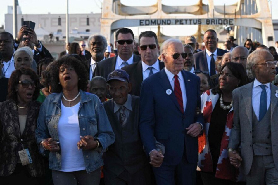 Biden highlights voting rights but sidesteps reparations in Bloody Sunday speech